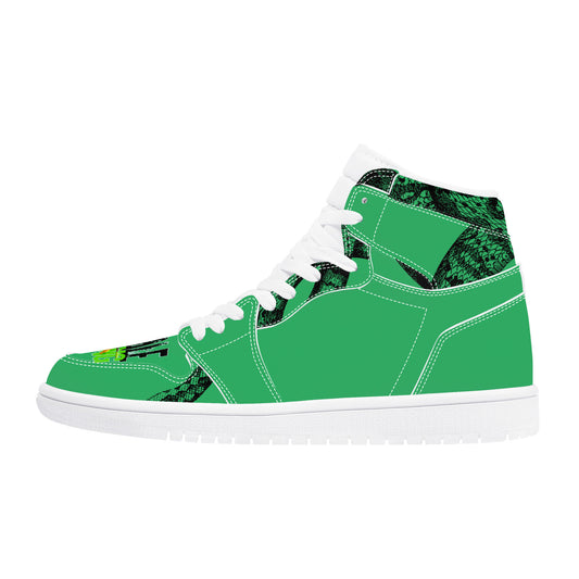 Scale Gang D17 High Top Synthetic Leather Sneaker