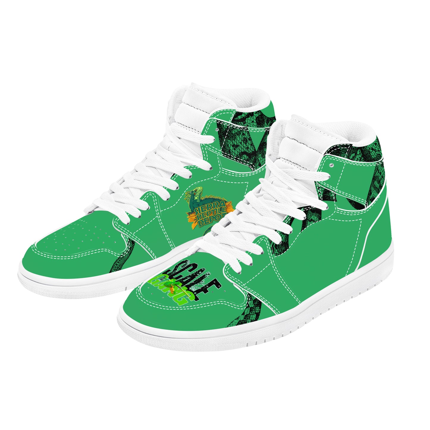 Scale Gang D17 High Top Synthetic Leather Sneaker