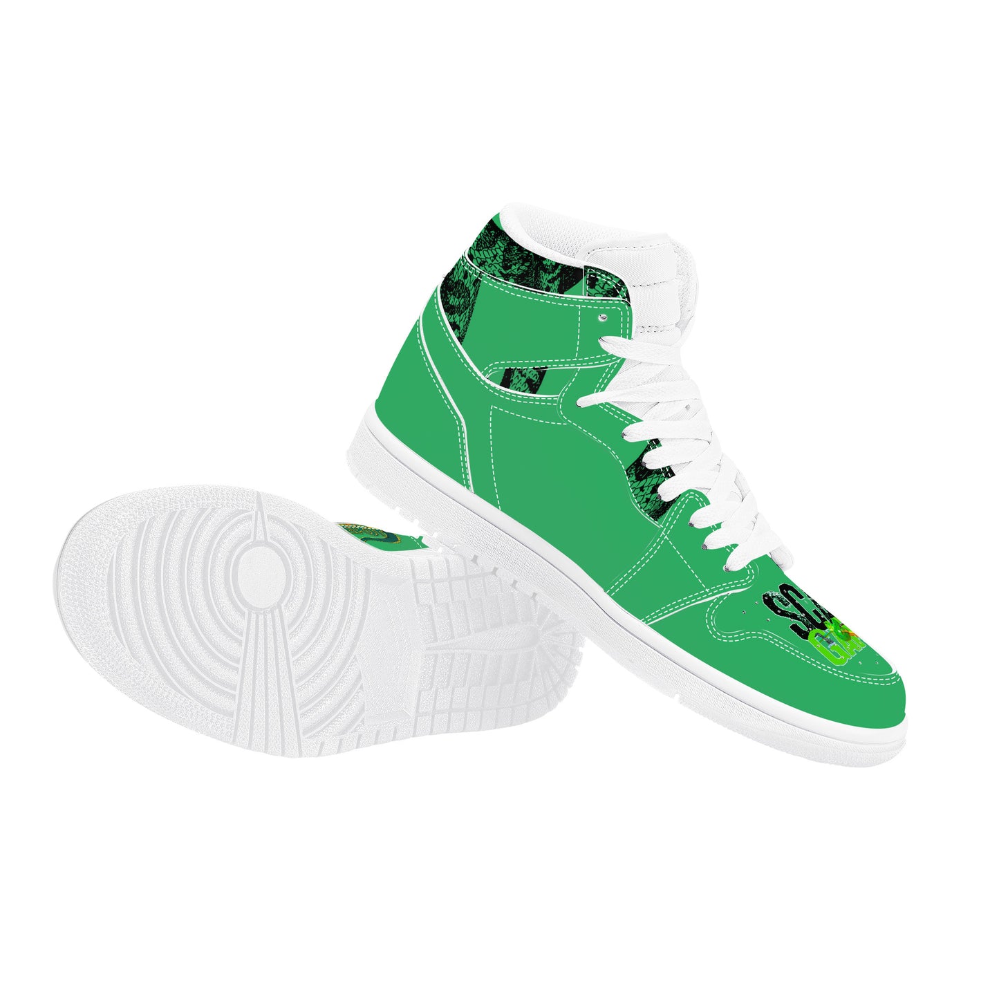 Scale Gang D17 High Top Synthetic Leather Sneaker