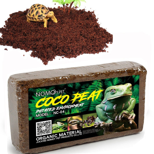 Reptile Coconut Soil Natural Coconut Fiber Substrate Lizard Tortoise Reptile Bedding Soil Reptile Terrariums Bottom Supplies